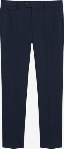 MANGO MAN Pleated Pants 'Travel' in Blue: front