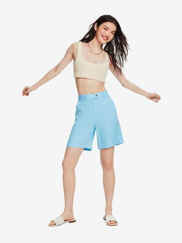 ESPRIT Wide Leg Shorts in Blau