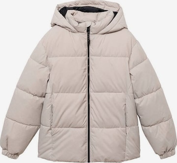 MANGO KIDS Winter Jacket 'America' in Beige: front