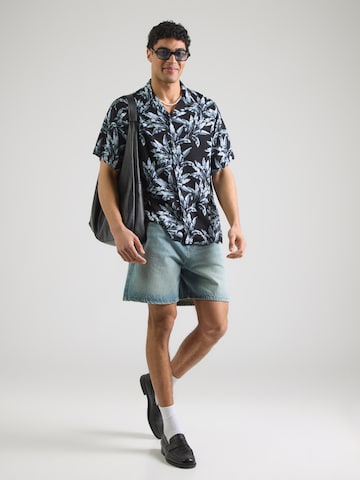 JACK & JONES Comfort fit Button Up Shirt 'JJJEFF' in Blue