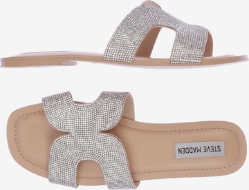 STEVE MADDEN Sandalen 40 in Silber: Vorderseite