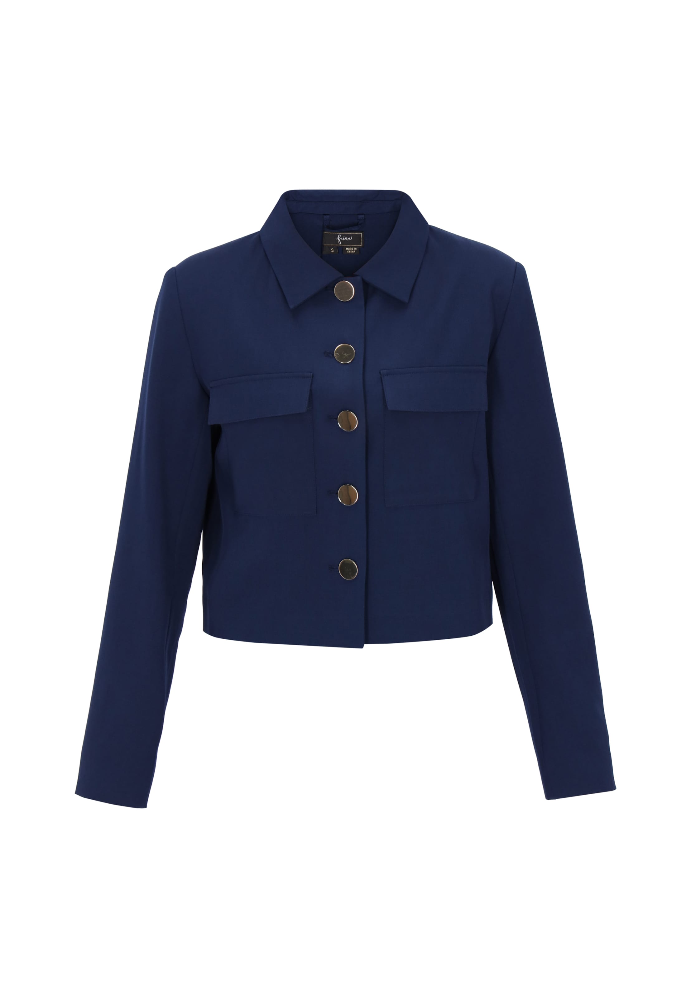 faina Blazer in Blue: front