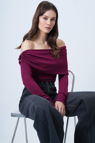 Trend Alaçatı Stili - Camiseta en lila