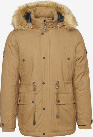 KOROSHI Winter jacket in Green: front