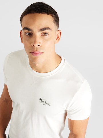 T-Shirt 'CHASE' Pepe Jeans en blanc