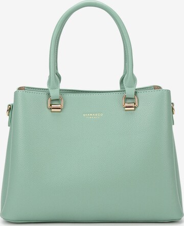 Borsa a mano 'Borsa a Mano Vegan Leather Diana & Co Firenze - Zip e Tracolla Rimovibile' di Diana&Co. in verde: frontale