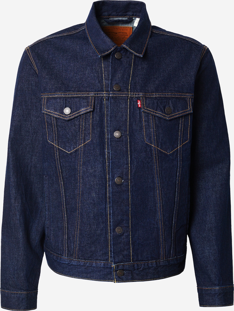Geacă de primăvară-toamnă 'THE TRUCKER' de la LEVI'S ® pe albastru: față