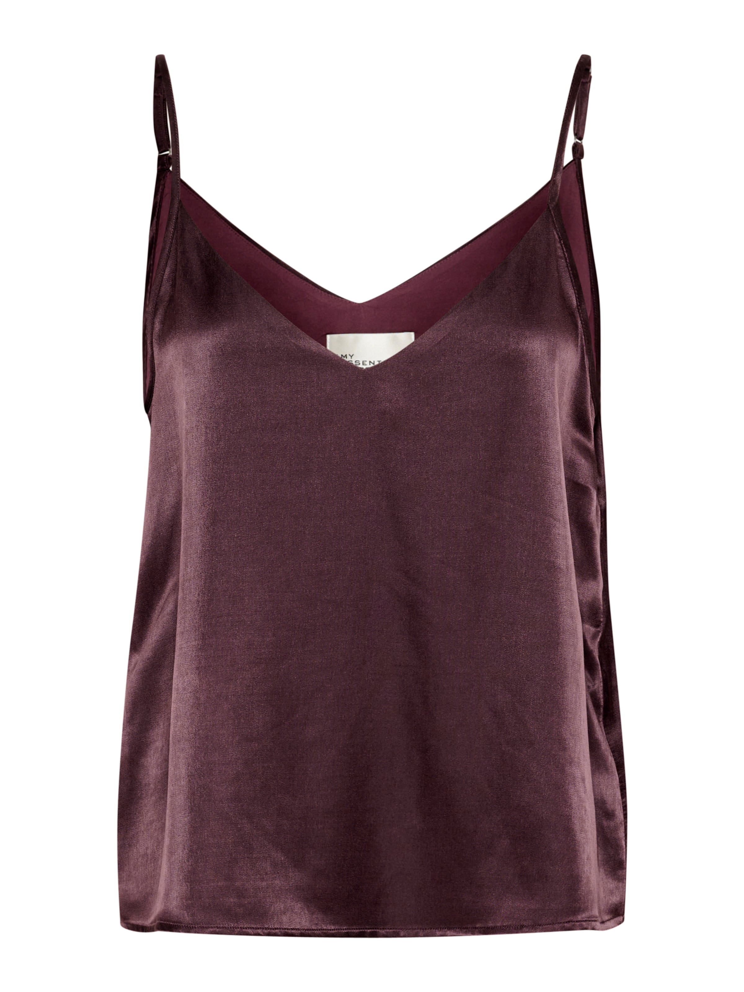 My Essential Wardrobe Top 'Estelle' – hnědá: přední strana