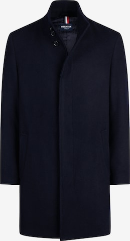 HECHTER PARIS Between-Seasons Coat 'Modern' in Blue: front