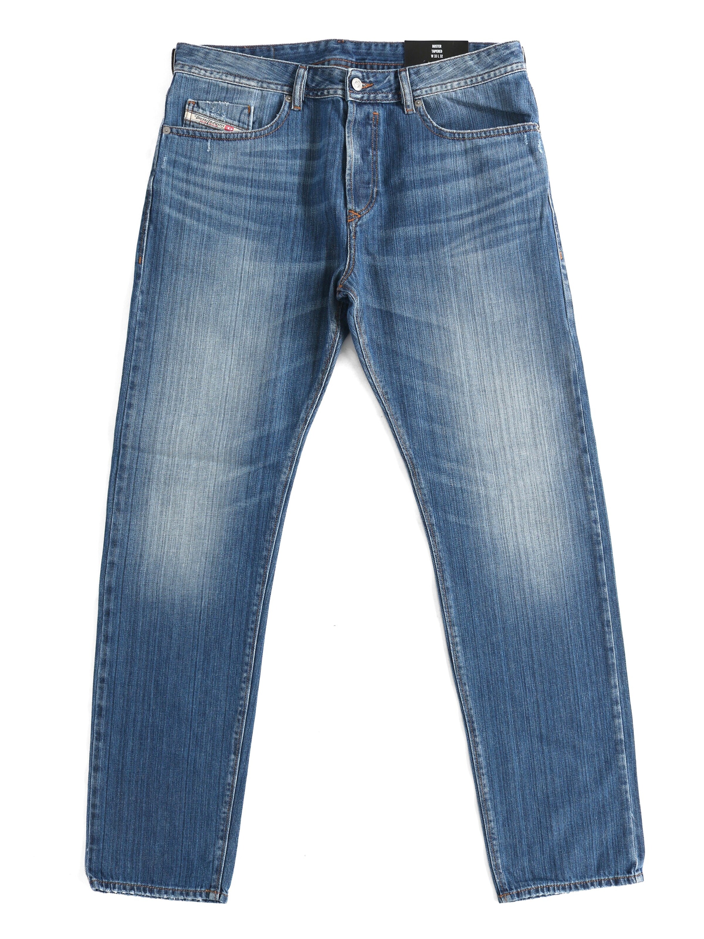 DIESEL Tapered Jeans 'BUSTER-X' in Blauw