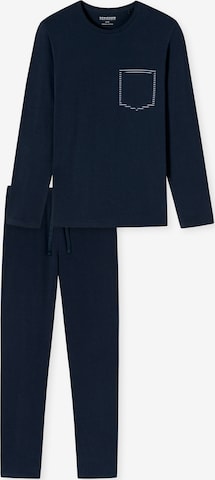 Pyjama long SCHIESSER en bleu : devant
