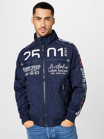 CAMP DAVID Between-Season Jacket in Blue: front