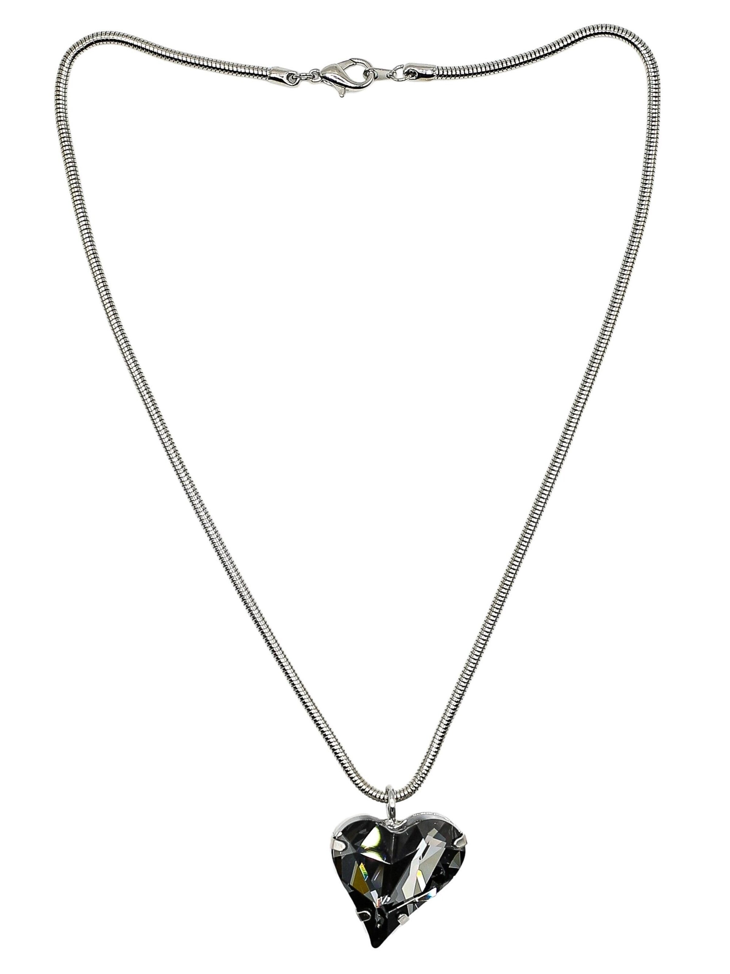 COLLEZIONE ALESSANDRO Necklace 'Amore' in Grey: front