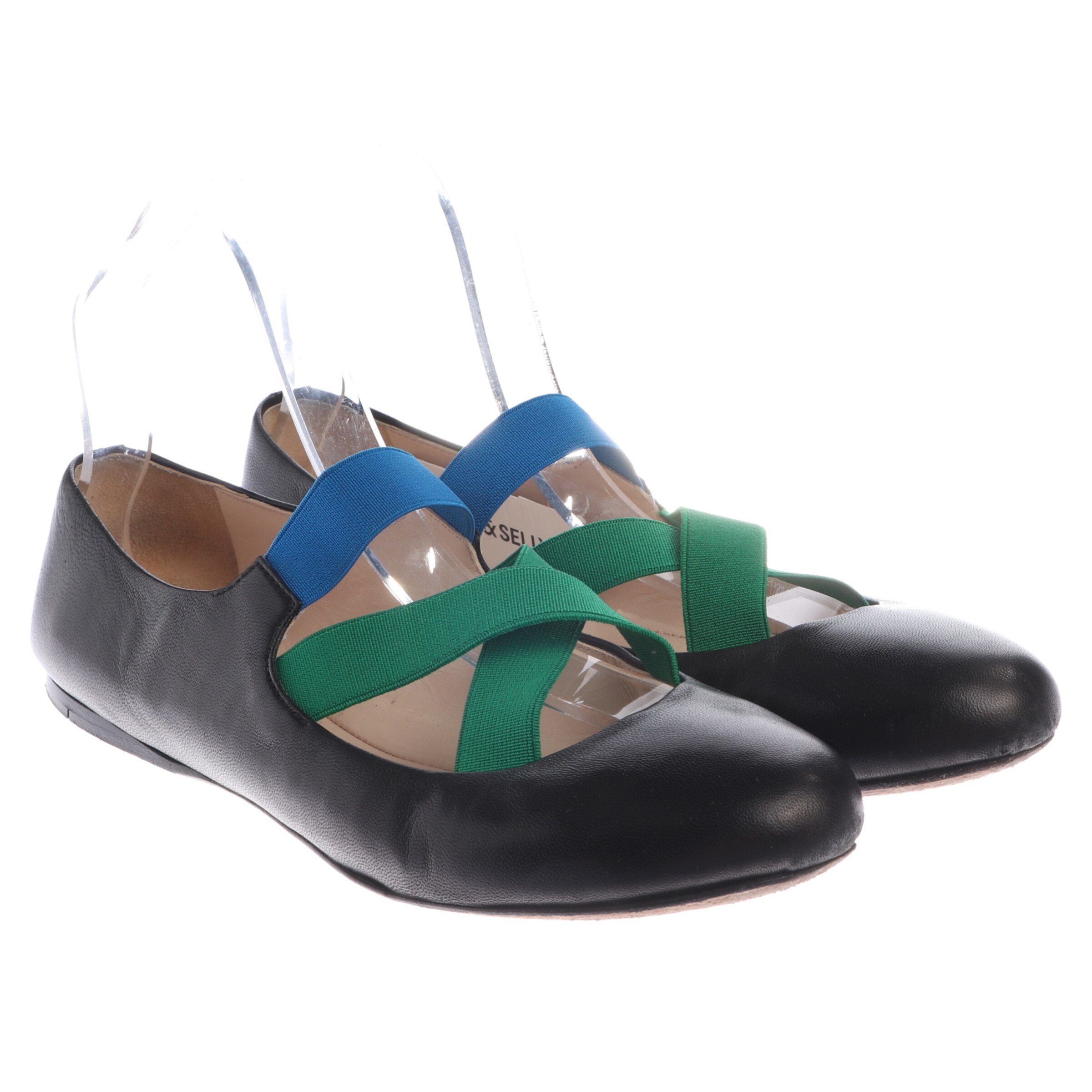 PRADA Halbschuhe 38,5 in Grün: Vorderseite