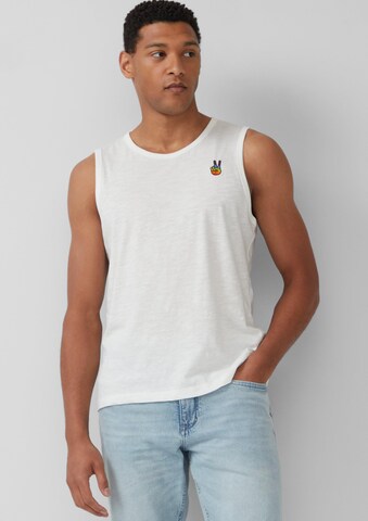 T-Shirt s.Oliver en blanc : devant