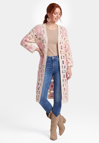 Manteau en tricot 'Resortwear' usha FESTIVAL en rose