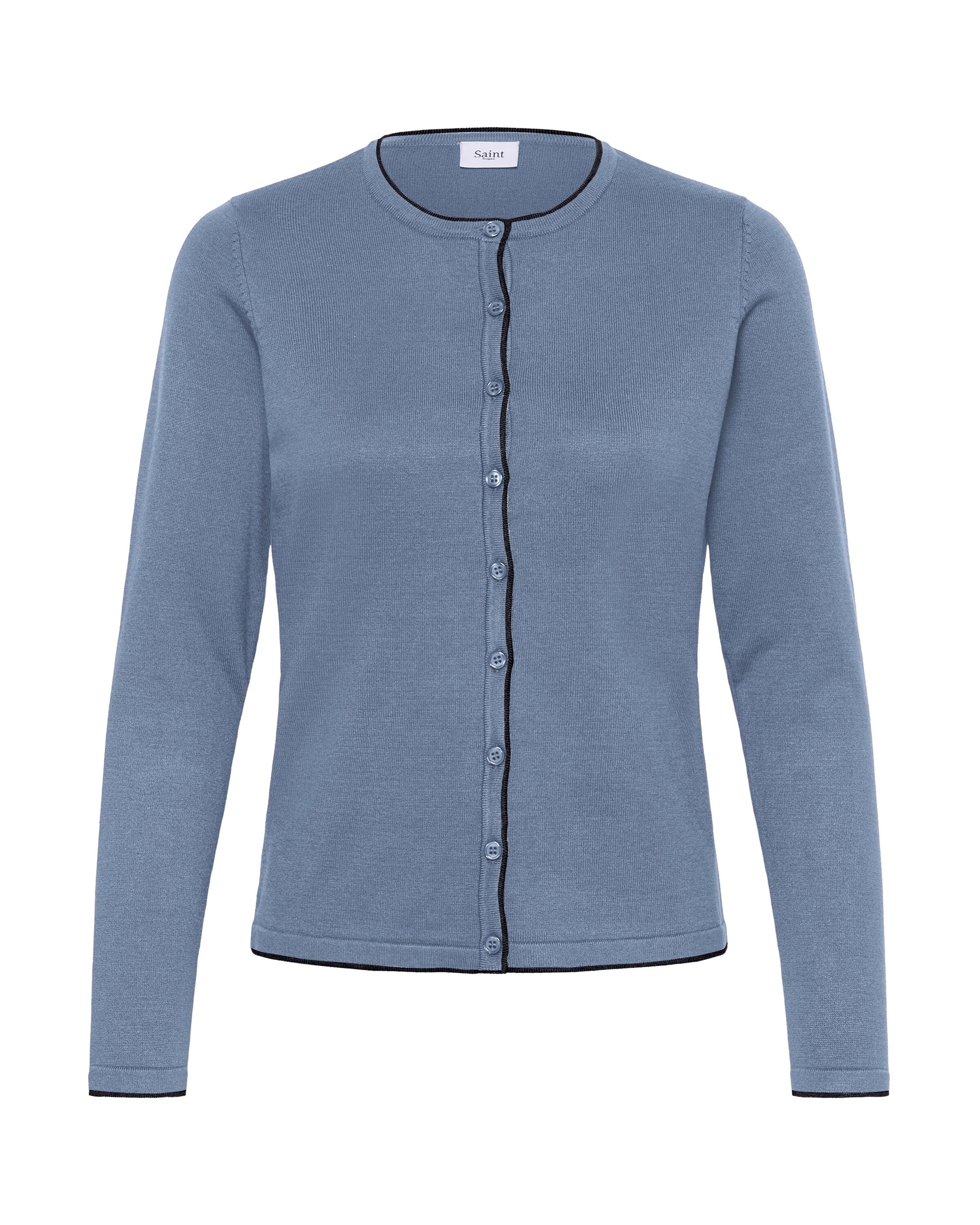 SAINT TROPEZ Strickjacke in Blau: Vorderseite