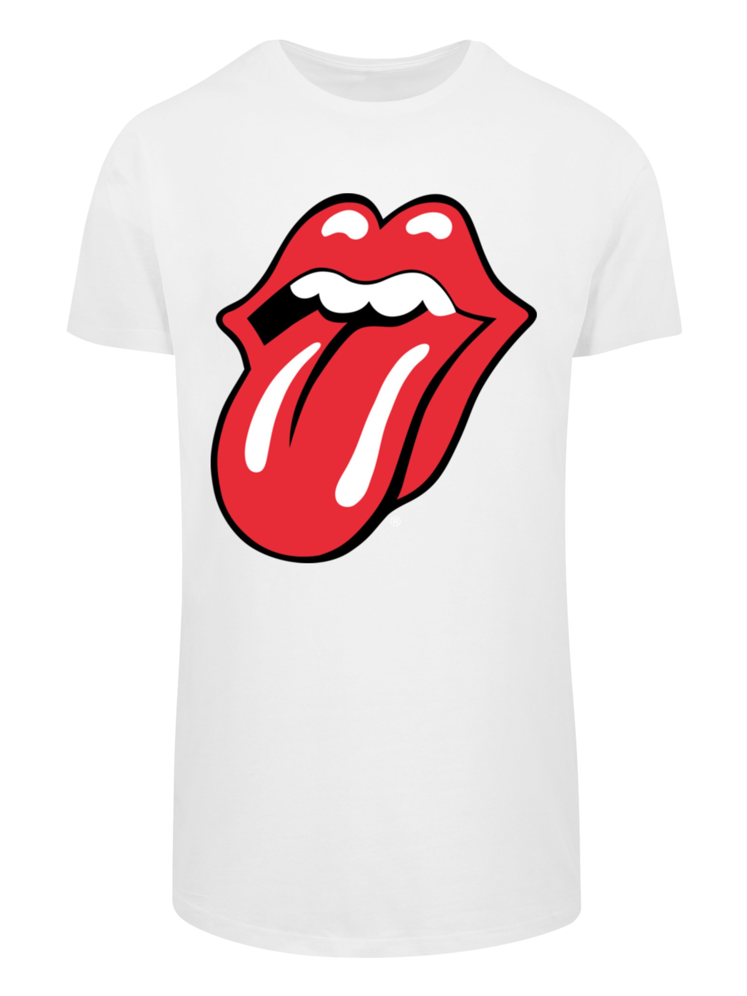 F4NT4STIC Shirt 'The Rolling Stones' in White: front