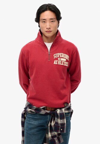 Superdry & Co Суичър 'Vintage Athletic' в червено: отпред