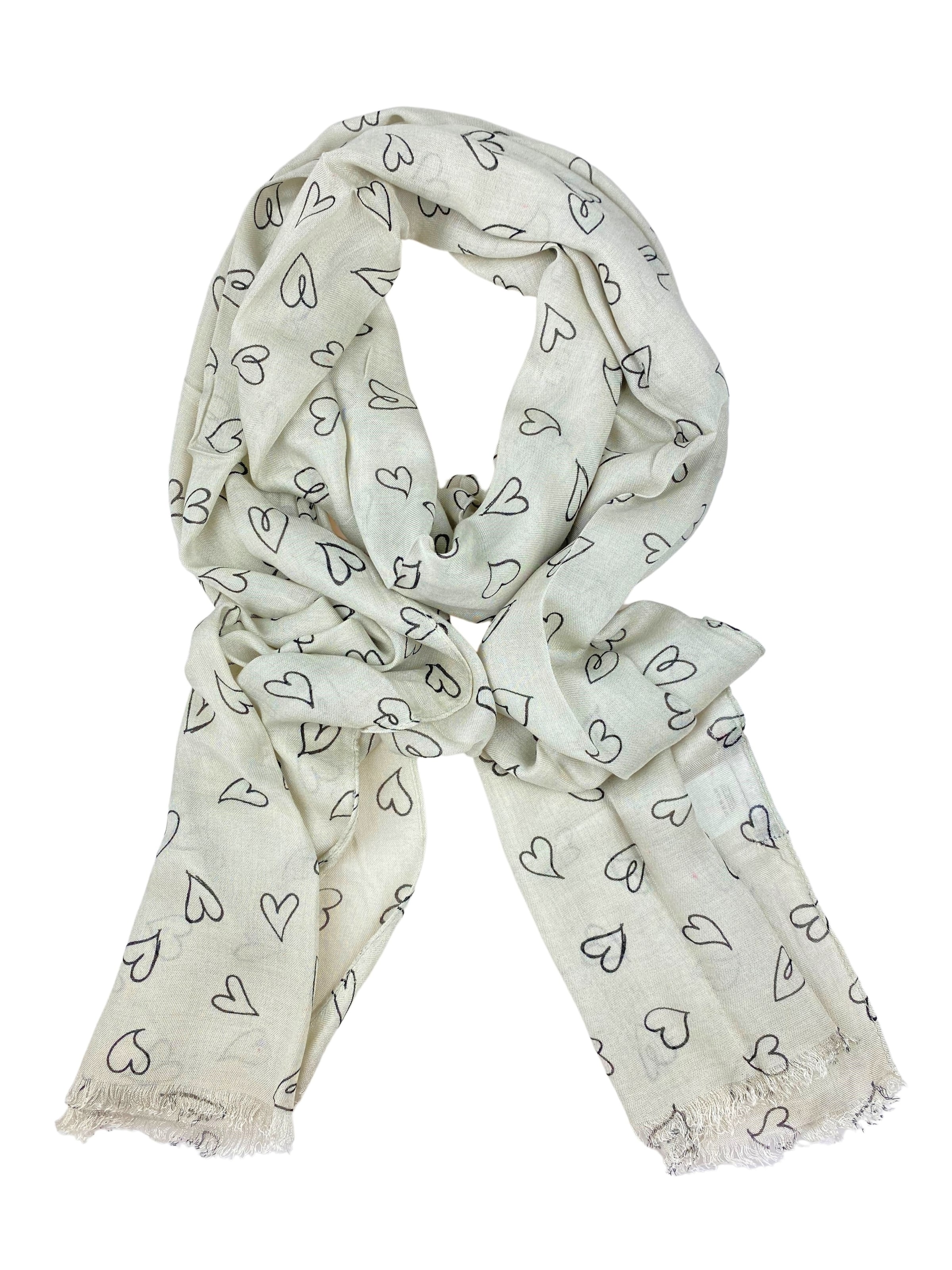 COLLEZIONE ALESSANDRO Scarf 'Babsi' in Grey: front