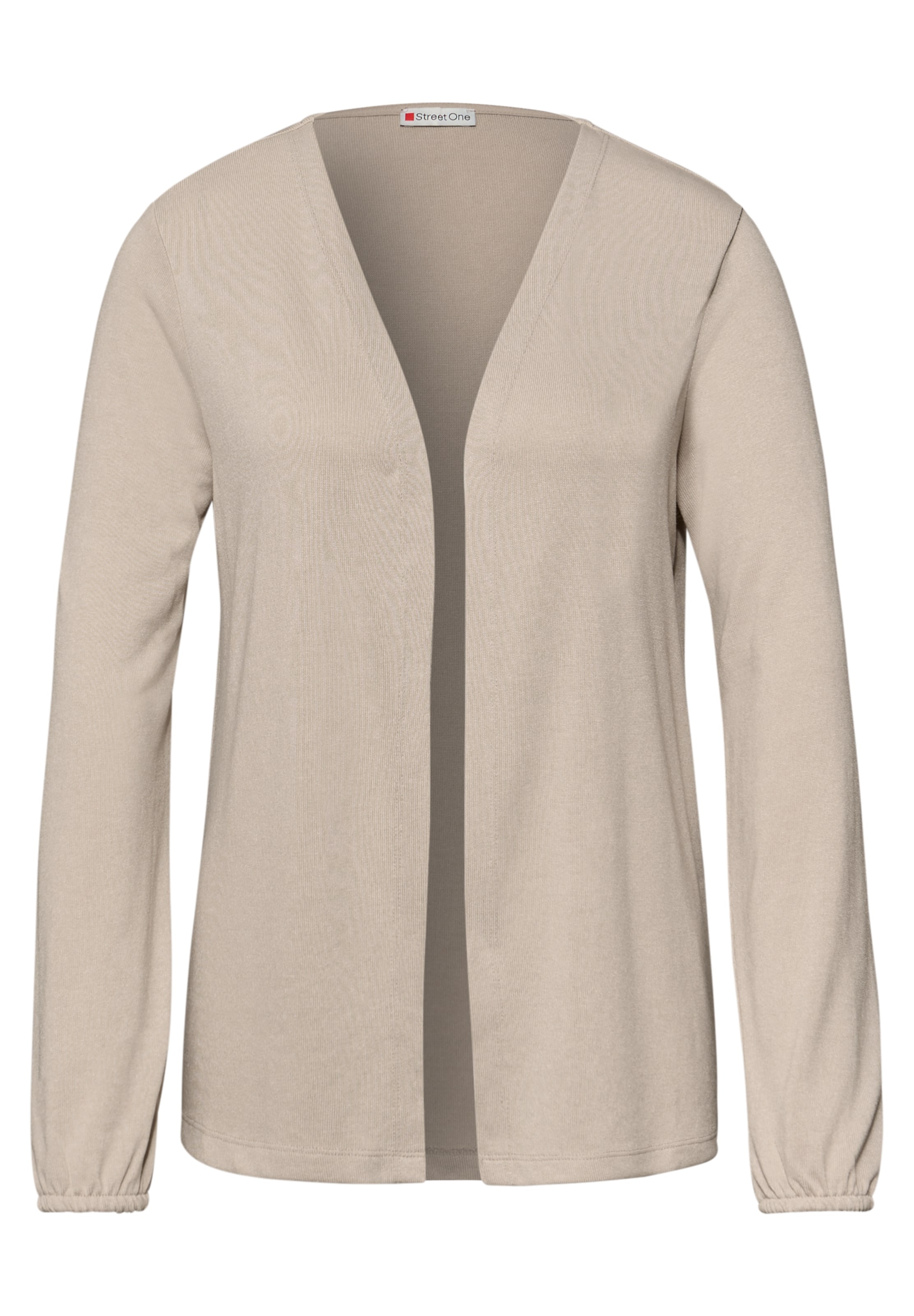 STREET ONE Strickjacke in Beige: Vorderseite