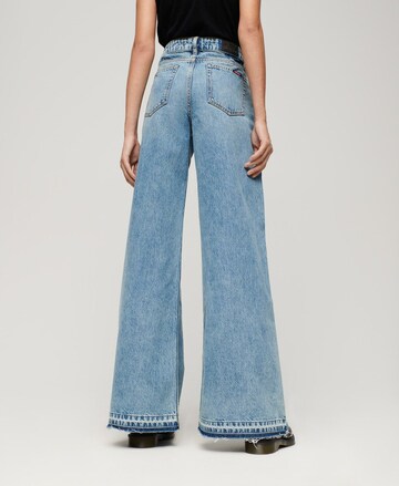 Superdry Wide leg Jeans in Blauw