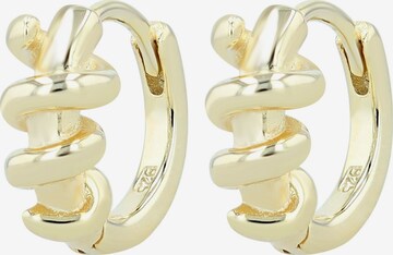 Akzent Ohrringe 'Valo, 925 Sterlingsilber, langlebig' in Gold: Vorderseite