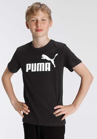 PUMA T-Shirt 'Essentials' in Schwarz: predná strana