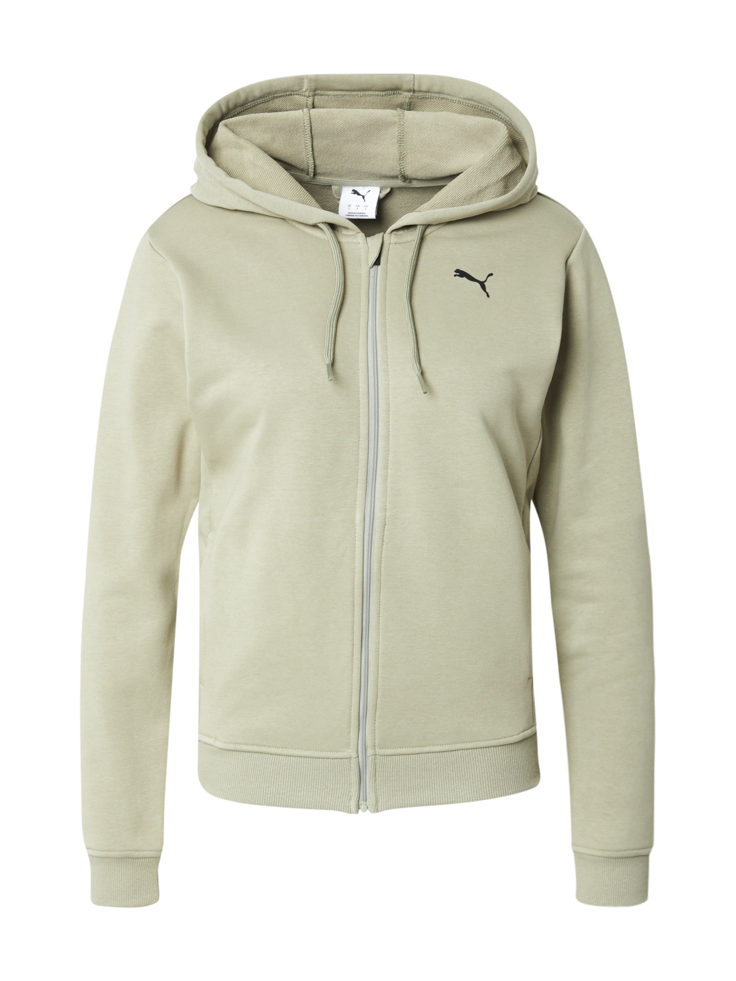 PUMA Спортивная кофта 'TAD ESSENTIAL' в Зеленый: спереди