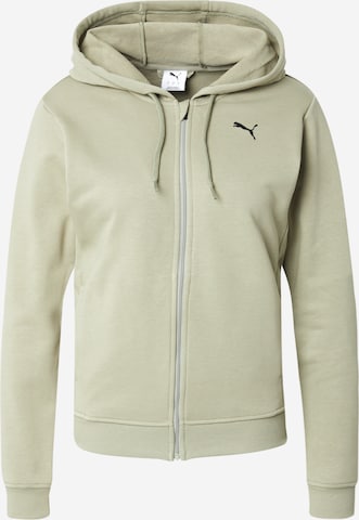 PUMA - Casaco de treino em moletão 'TAD ESSENTIAL' em verde: frente