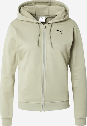 Sportinis džemperis 'TAD ESSENTIAL' iš PUMA, spalva – rusvai žalia / juoda, Prekių apžvalga