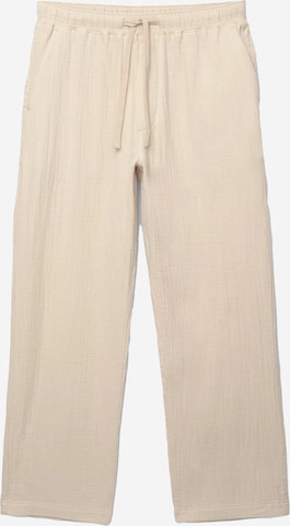 Pull&BearBaggy Hlače - smeđa boja: prednji dio