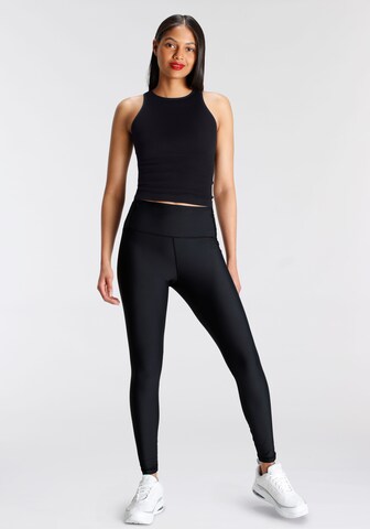 FAYN SPORTS Skinny Sporthose in Grau