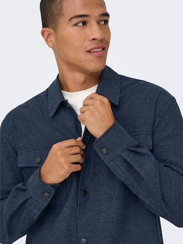 Veste mi-saison 'ONSMark' Only & Sons en bleu