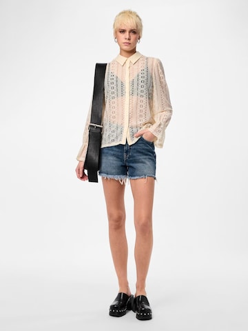 PIECES Blouse 'ALARA' in Beige
