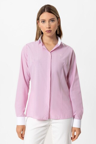 DENIM CULTURE - Blusa 'MAJA' en rosa: frente
