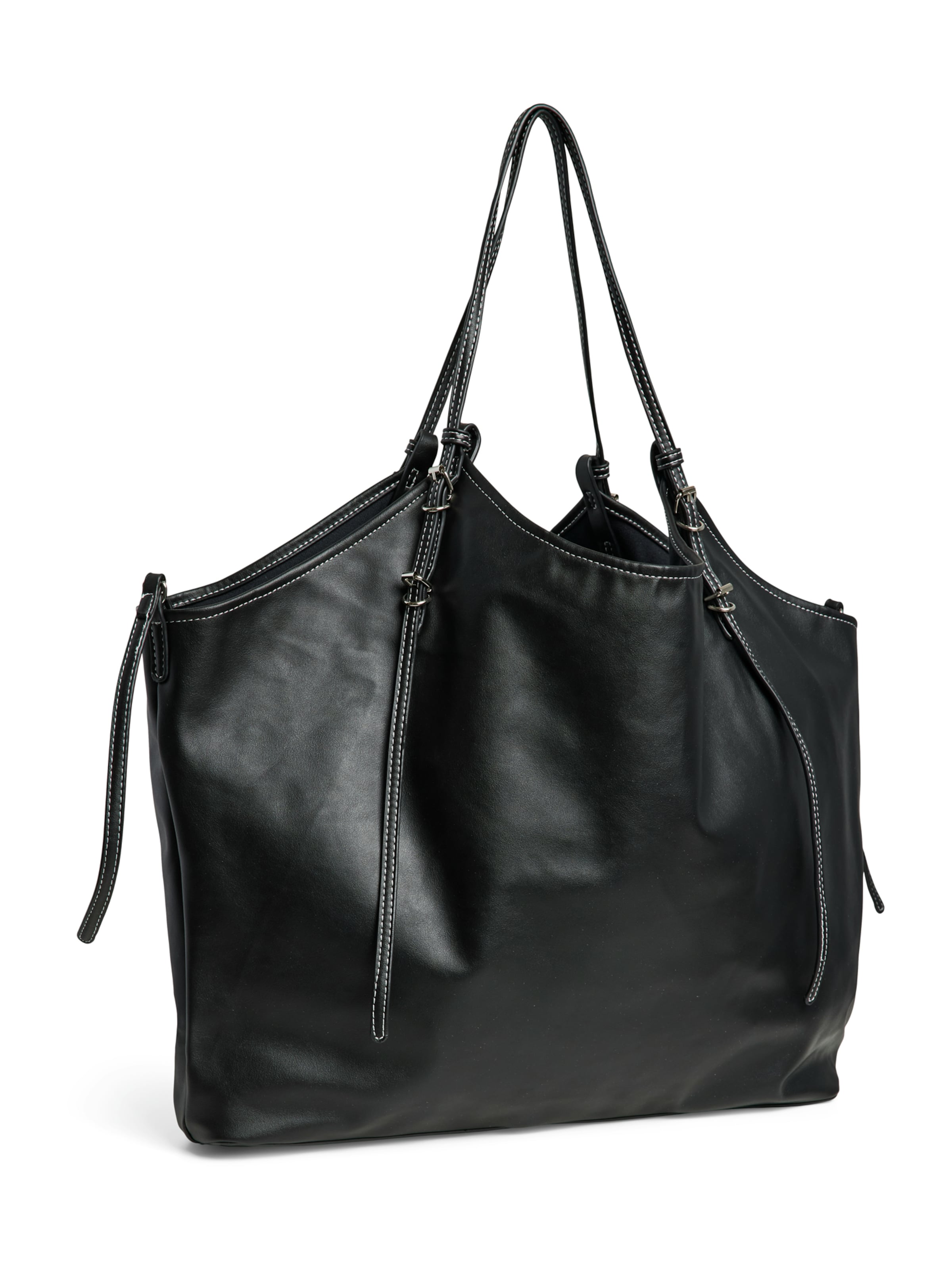 PIECES - Bolso de hombro 'PCAMANDA' en negro