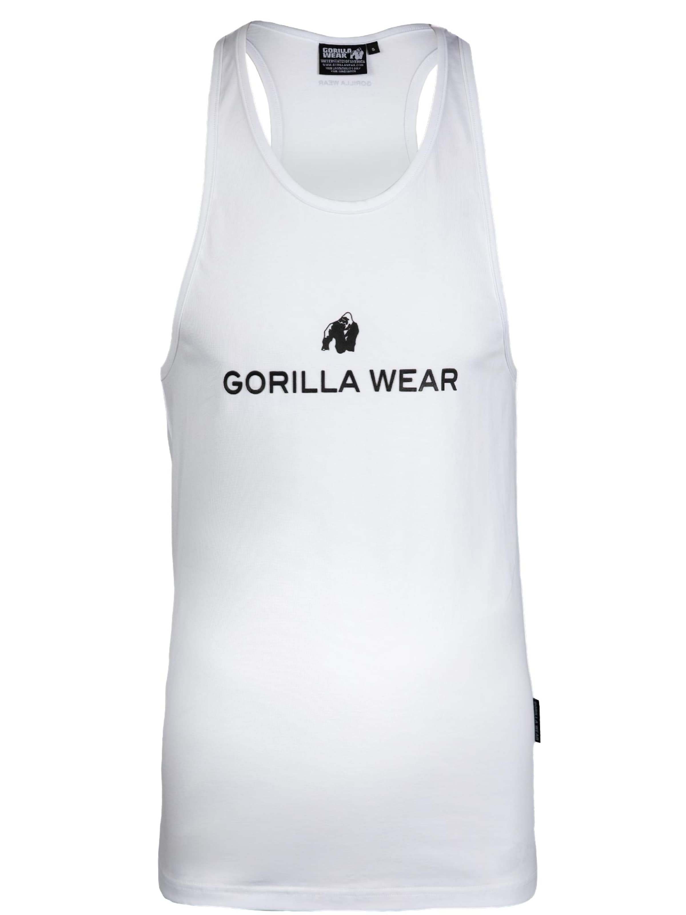 Maglia funzionale di Gorilla Wear in bianco: frontale