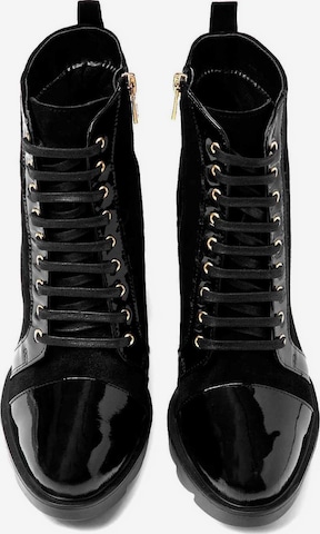 Kazar Lace-Up Ankle Boots in Black