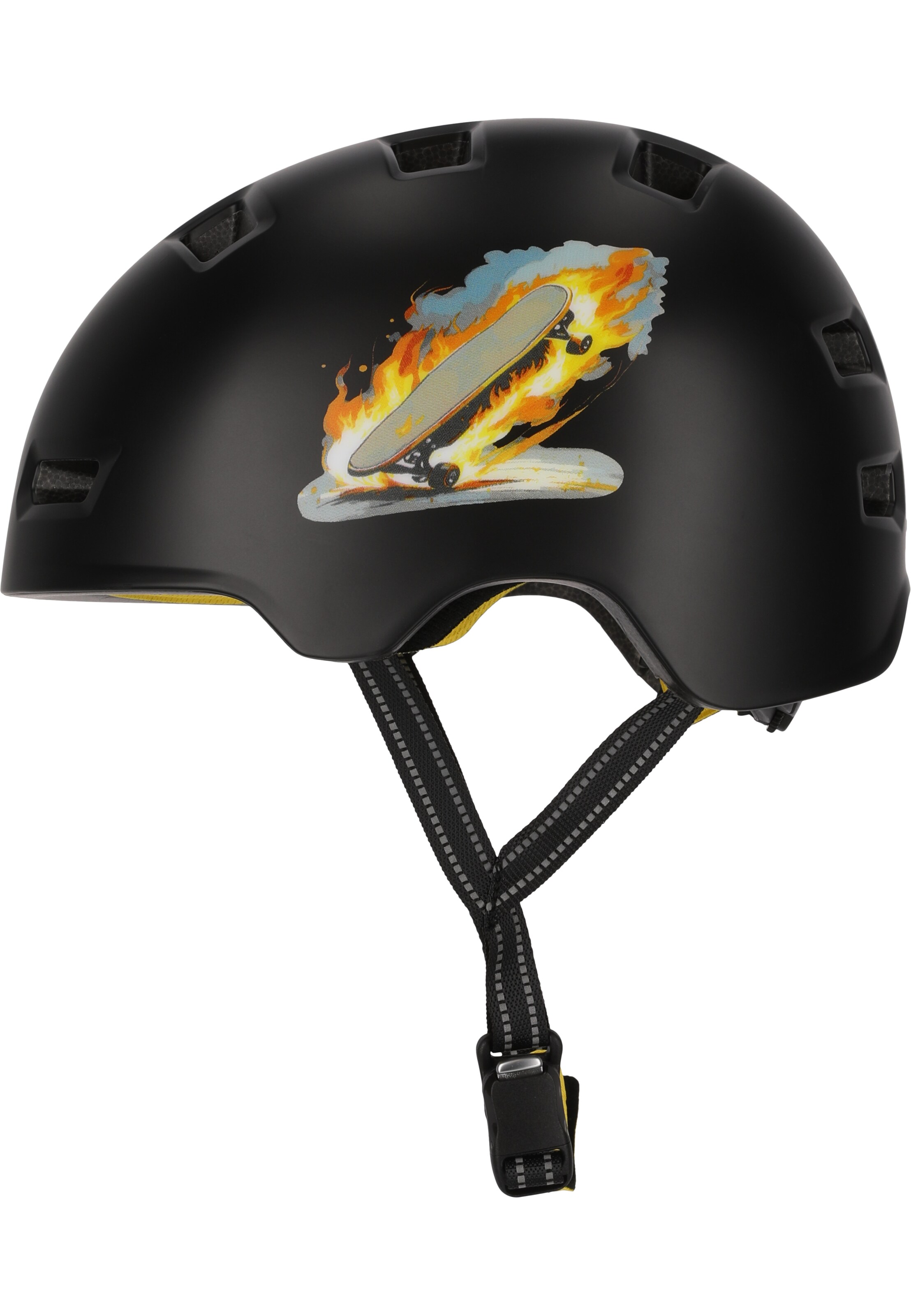 Crazy Safety Helm 'Skateboard' in Schwarz