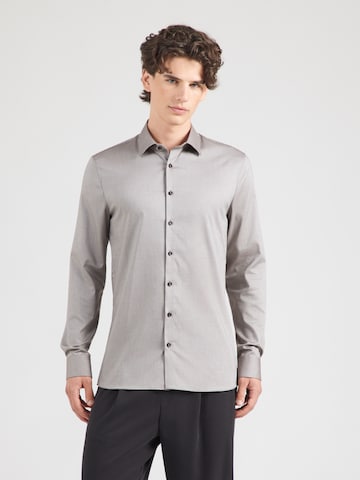 OLYMP Slim Fit Hemd in Braun: Vorderseite