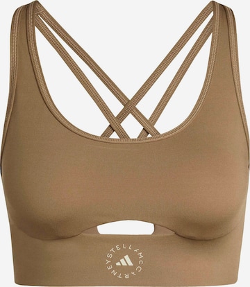 brūns ADIDAS BY STELLA MCCARTNEY Bezvīļu Sporta krūšturis: no priekšpuses