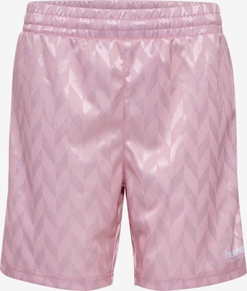 Hummel Sports trousers in Pink: front