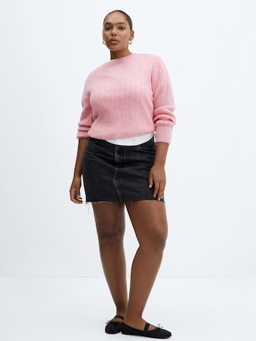 MANGO Pullover 'PIQUETON' in Pink: predná strana