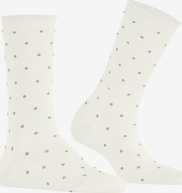 FALKE Socks 'Spike Dot' in White: front