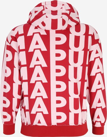 PUMA Sports sweatshirt 'Arc-hitect' in Red