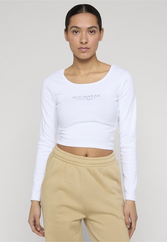 ROCAWEAR Shirt 'Jette' in Wit: voorkant