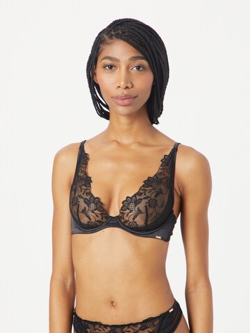 Triangolo Reggiseno 'Inga' di Hunkemöller in nero: frontale