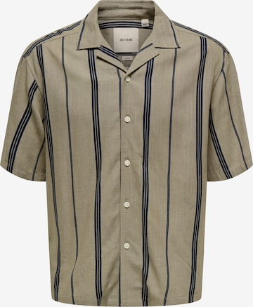 Chemise 'ONSSTEPAN' Only & Sons en marron : devant
