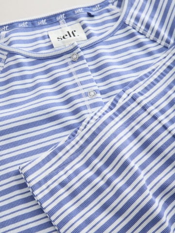 self. - Pijama de pantalón corto en azul
